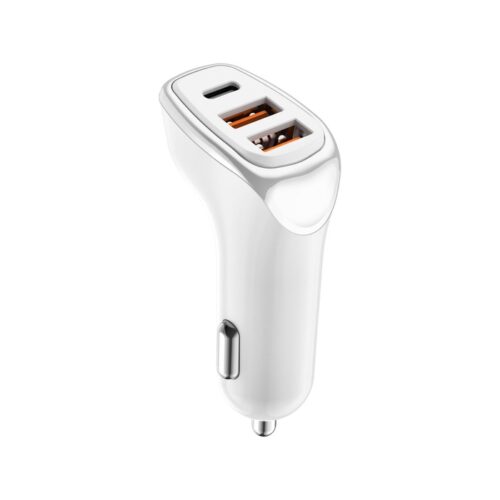 Carregador Veicular USB-C Kaidi KD-304 Turbo 38W Carregamento Rápido 3 Saidas - Image 2