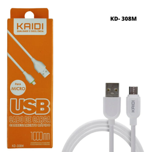 Cabo USB V8 Kaidi KD-308M 100cm