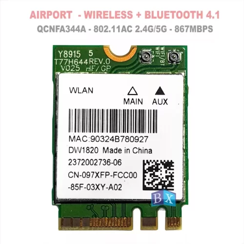 Placa Intel Wifi Wireless-ac Dual Band Qcnfa344a Ngff M.2 - Image 2